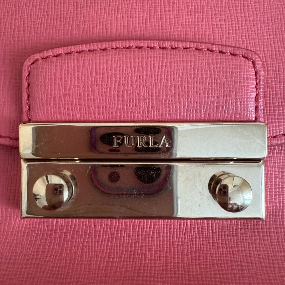 Furla Pink Mini Metropolis Crossbody Bag
